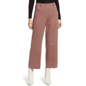 Lyssé NWT Estella Crop Wide Leg Pants in Danish Check StitchFix Size Small